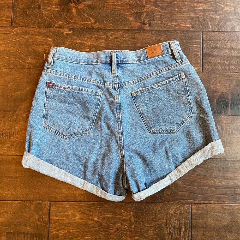 BDG high rise denim shorts